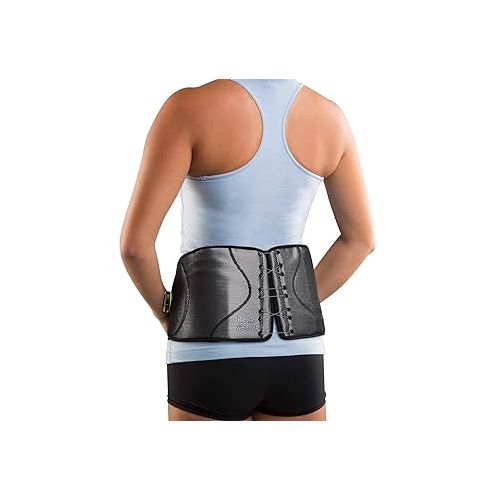  DonJoy Performance Bionic™ Reel-Adjust Boa® Fit System Back Brace - Low-Profile, Adjustable Low-Back Support with Removable Rigid Panels for Low Back Pain, Strains and Lumbar Support