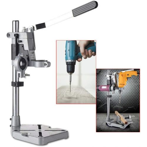  [아마존베스트]DONSU Adjustable Bench Clamp Drill Press Stand for Drill Workbench Repair Tool Universal Bench Clamp Support Tool, Drill Press Table, Drill Stand for Hand Drill Double Hole Aluminum Heav