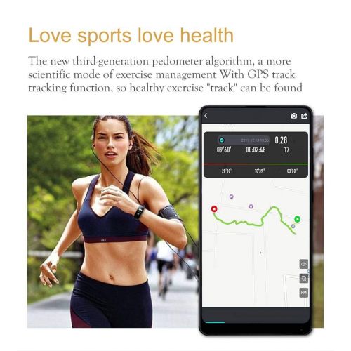  DOOGL Fitness Tracker Removable Bluetooth Headset Heart Rate MonitorSmart Wristband Bracelet Touch Screen Pedometer Sports Smart Watch