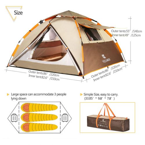  DOOK Beach Tent Super Beach Umbrella Outdoor Sun Shelter Cabana Automatic Pop Up UPF 50 Sun Shade Portable Camping Fishing Hiking Canopy Easy Setup