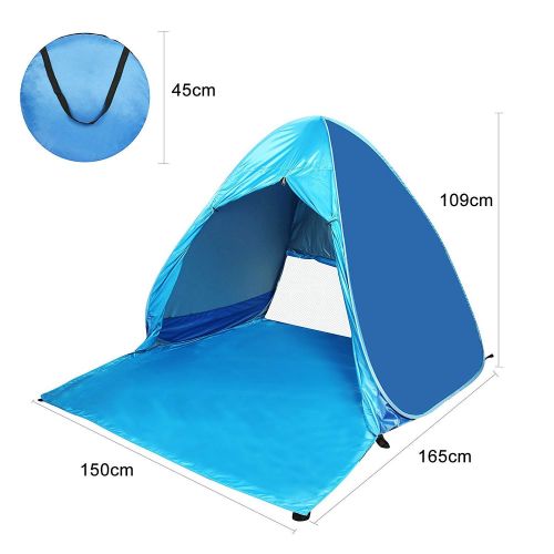  DOOK Beach Tent,Tents for Camping, Pop Up Tent Sun Shade Instant Tent Sun Shelter Pop Up with Tent Stakes Waterproof Portable UPF 50+ UV Protection Tent for Outdoor Family Camping