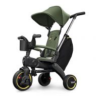 Doona Liki Trike S3 - Premium Foldable Trike for Toddlers, Toddler Tricycle Stroller, Push and Fold Doona Tricycle for Ages 10 Months to 3 Years, Desert Green