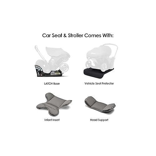  Doona Car Seat & Stroller, Nitro Black - All-in-One Travel System