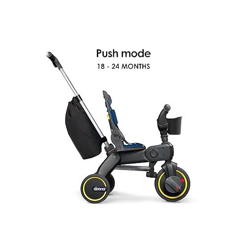  Doona Liki Trike S3, Royal Blue - 5-in-1 Compact, Foldable Tricycle - Suitable for Toddlers 10 to 36 Months