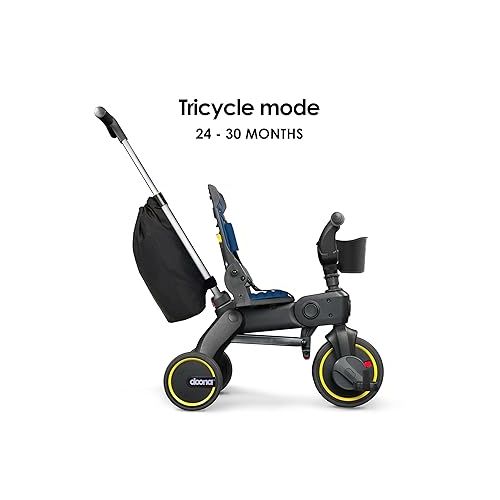 Doona Liki Trike S3, Royal Blue - 5-in-1 Compact, Foldable Tricycle - Suitable for Toddlers 10 to 36 Months