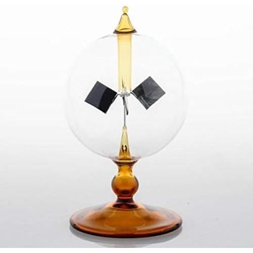  [아마존베스트]DORAMI Orange Solar Power Radiometer Crookes Solar Energy Spinning Vanes Windmill Gift Home Desk Decoration