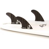 Visit the DORSAL Store DORSAL Carbon Hexcore Thruster Surfboard Fins (3) Honeycomb FCS Base Black