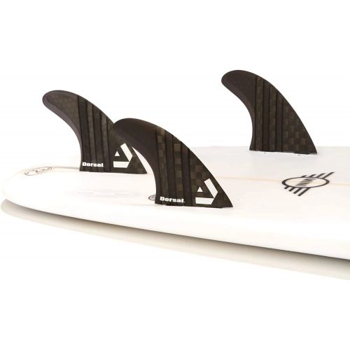  Visit the DORSAL Store DORSAL Carbon Hexcore Thruster Surfboard Fins (3) Honeycomb FCS Base Black