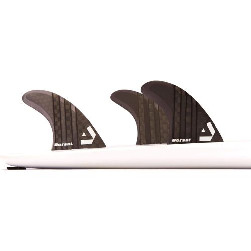  Visit the DORSAL Store DORSAL Carbon Hexcore Thruster Surfboard Fins (3) Honeycomb FCS Base Black