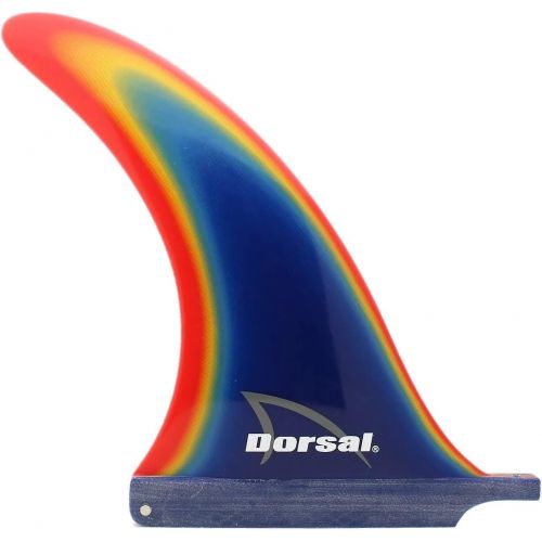  Visit the DORSAL Store DORSAL Transition Blue Fiberglass Longboard Surfboard SUP Surf Fin 8 inch Rainbow