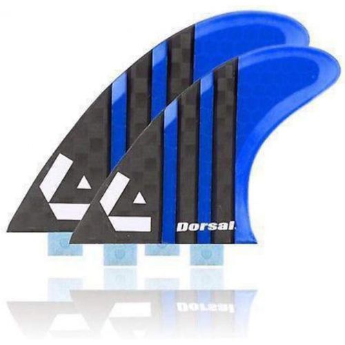  Visit the DORSAL Store DORSAL Carbon Hexcore Quad Surfboard Fins (4) Honeycomb FCS Base Blue