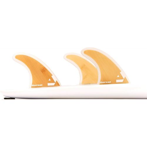  Visit the DORSAL Store DORSAL Surfboard Fins Bamboo Hexcore Thruster Set (3) Honeycomb FCS Base