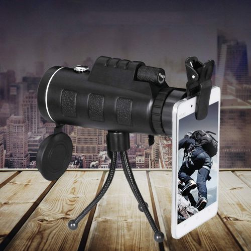  DOSOMI 40X Optical Zoom Telescope Telephoto Mobile Phone Camera Lens for iPhone Android Smartphones,Black