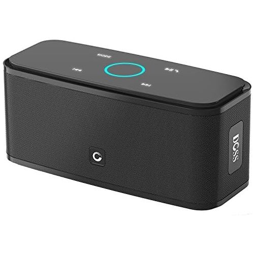  [아마존베스트]DOSS Touch Wireless Bluetooth V4.0 Portable Speaker with HD Sound and Bass, 12H Playtime, Built-in Mic, Portable Wireless Speaker for iPhone, Samsung (Black)