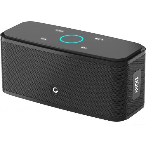  [아마존베스트]DOSS Touch Wireless Bluetooth V4.0 Portable Speaker with HD Sound and Bass, 12H Playtime, Built-in Mic, Portable Wireless Speaker for iPhone, Samsung (Black)