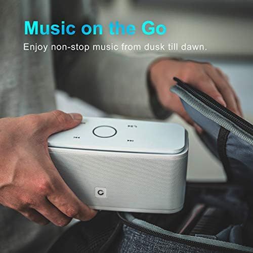  [아마존베스트]DOSS SoundBox Bluetooth Speaker, Portable Wireless Bluetooth 4.0 Touch Speakers with 12W HD Sound and Bold Bass, Handsfree, 12H Playtime for Phone, Tablet, TV, Gift Ideas[White]