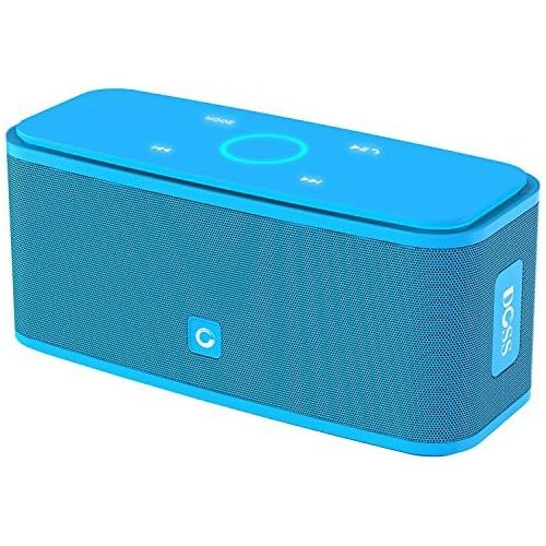  [아마존베스트]DOSS SoundBox Bluetooth Speaker, Portable Wireless Bluetooth 4.0 Touch Speakers with 12W HD Sound and Bold Bass, Handsfree, 12H Playtime for Phone, Tablet, TV,Gift Ideas[Blue]