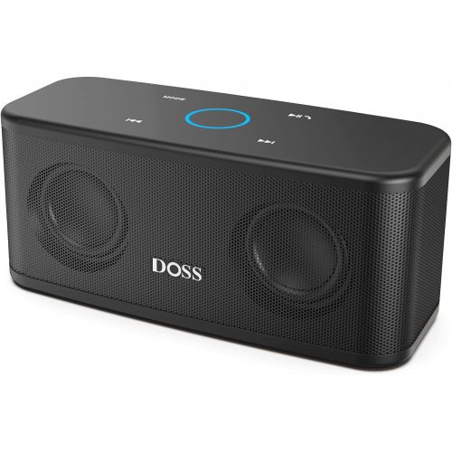  Bluetooth Speaker, DOSS SoundBox Plus Portable Wireless Bluetooth Speaker with 16W HD Sound and Deep Bass, Wireless Stereo Pairing, 20H Playtime, Wireless Speaker for Home, Outdoor