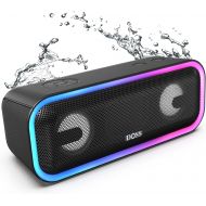 [아마존베스트]Bluetooth Speakers, DOSS SoundBox Pro+ Wireless Bluetooth Speaker with 24W Impressive Sound, Booming Bass,15Hrs Playtime, Wireless Stereo Pairing, Mixed Colors Lights, IPX5, 66 FT