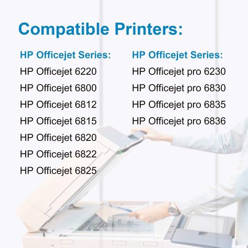  DOUBLE D 934 and 935 Ink Cartridges Compatible Replacement for HP 934XL 935XL High Yield for HP Officejet Pro 6830 6230 6835 6812 6815 6820 6220 6800 (1 Black,1 Cyan,1 Magenta,1 Ye