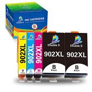 Double D 902xl Ink Cartridges Compatible Replacement for HP 902 902xl Combo Pack (Upgrade Chip) for HP OfficeJet 6968 6978 6962 6958 6954 6960 6970 6950 6979 6951 Printer (2BK,1C,1