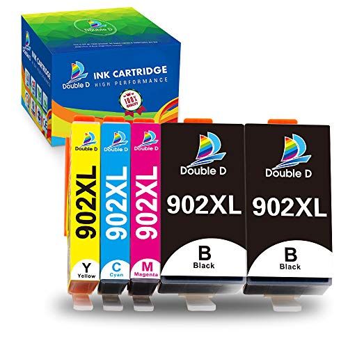  Double D 902xl Ink Cartridges Compatible Replacement for HP 902 902xl Combo Pack (Upgrade Chip) for HP OfficeJet 6968 6978 6962 6958 6954 6960 6970 6950 6979 6951 Printer (2BK,1C,1