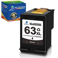 DOUBLE D 63XL Black Ink Cartridge Remanufactured Replacement for HP 63 XL 63XL for Envy 4520 4512 OfficeJet 3830 4650 5255 5258 4650 Deskjet 1112 1110 3634 3639 3632 Printer (1 Bla