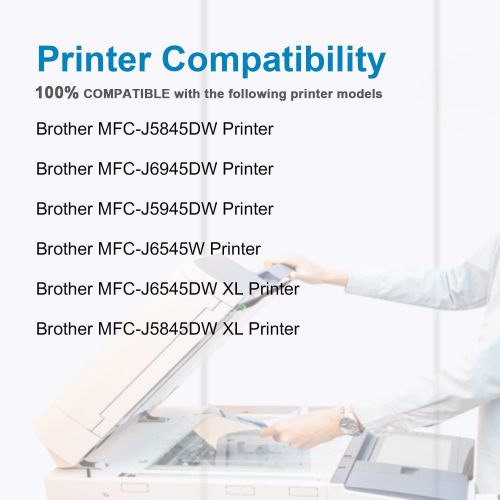  DOUBLE D Compatible LC3039 Ink Cartridges Replacement for Brother LC3039 LC3039XXL LC-3039BK LC3037 LC3037BK LC-3037XXL,Work for Brother MFC-J5945DW MFC-J6945DW MFC-J5845DW MFC-J65