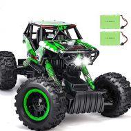 DOUBLE E RC Car 1:12 Remote Control Car Monster Trucks with Head Lights 4WD Off All Terrain RC Car Rechargeable Vehicles