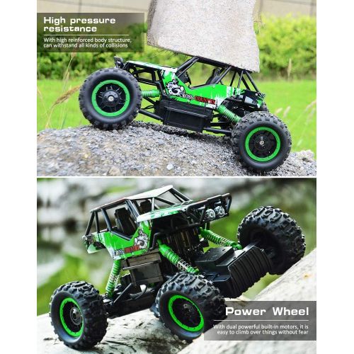  DOUBLE E RC Car 1:12 Remote Control Car Monster Trucks with Head Lights 4WD Off All Terrain RC Car Rechargeable Vehicles