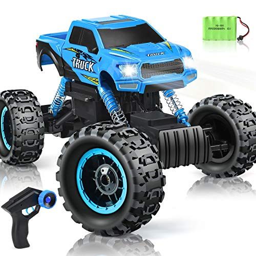  DOUBLE E RC Car Newest 1/12 Scale Remote Control Car, 2.4Ghz Off Road RC Trucks with Rechargeable Battery Dual Motors Off Road RC Truck Play Electric Toy Car High Speed Racing Car for All A