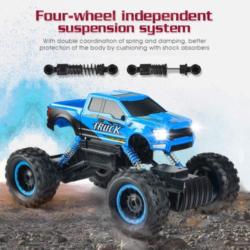  DOUBLE E RC Car Newest 1/12 Scale Remote Control Car, 2.4Ghz Off Road RC Trucks with Rechargeable Battery Dual Motors Off Road RC Truck Play Electric Toy Car High Speed Racing Car for All A
