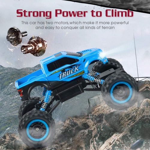  DOUBLE E RC Car Newest 1/12 Scale Remote Control Car, 2.4Ghz Off Road RC Trucks with Rechargeable Battery Dual Motors Off Road RC Truck Play Electric Toy Car High Speed Racing Car for All A