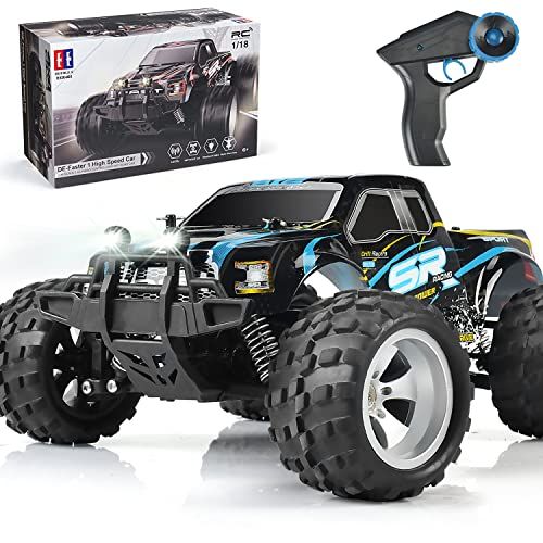  DOUBLE E Remote Control Car,4WD High Speed Off Road RC Monster Car All Terrains Vehicle Truck with Rechargeable Battery for Boys Kids