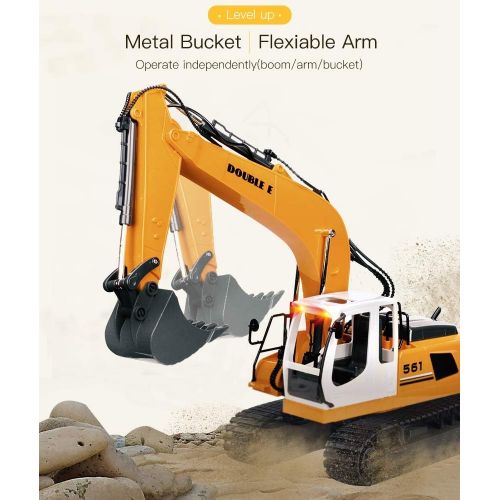  DOUBLE E 17 Channel Remote Control RC Fork Excavator, Construction Grapple Fork Tractor