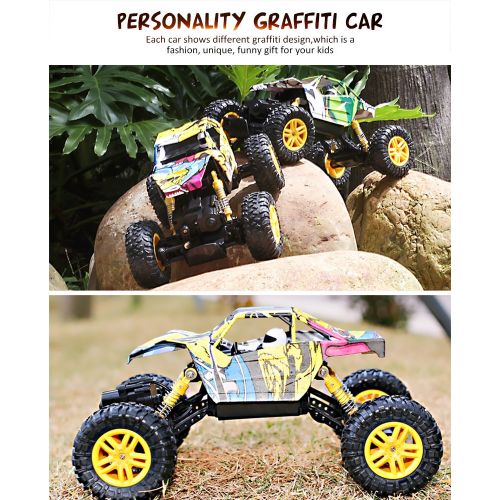  DOUBLE E RC Cars 1:18 Dual Motors Rechargeable Remote Control Truck 4WD Off Road RC Truck Rock Crawler