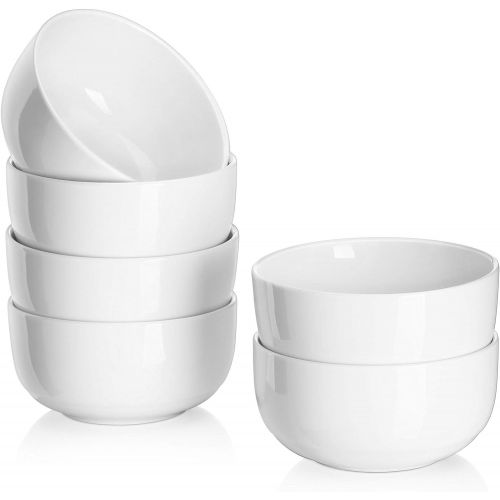  [아마존베스트]DOWAN 10 Ounces Porcelain Bowls Set, 6 Packs, Small Bowls, Ceramic White Bowls for Kitchen, Dessert Bowls for Ice Cream, Small Serving Bowls for Dipping, Rice, Prep, Side Dishes,Ce