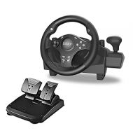 DOYO Game Racing Wheel with Pedals, 270° Steering Wheels PC with Force Feedback, Racing Steering Wheel compatible with PS4, Xbox Series X/S, Xbox ONE/360, PS3, Android, Real Racing Simulator