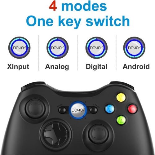  [아마존 핫딜] Wireless Game Controller, DOYO Rechargeable Bluetooth Remote Dual Vibration Mobile Gaming Gamepad Compatible for PC/Xinput / PS3 / Android with Fire Trigger Button Mobile Phone Hol