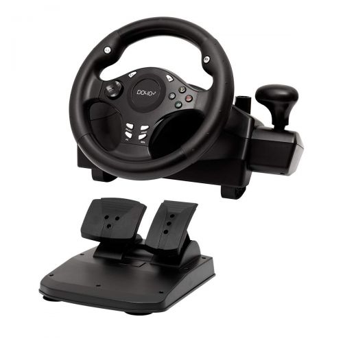  [아마존베스트]DOYO Gaming racing wheel 270 degree driving force steering wheel for racing games PC / XBOX ONE / XBOX 360/ PS4 / PS3 / Nintendo Switch / Android with pedals accelerator brake