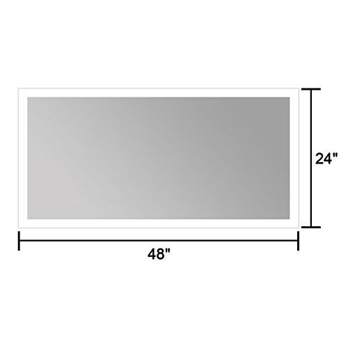  DP Home Horizontal LED Bathroom Silvered Mirror with Touch Button,70 x 32 In (E-CK010-A)