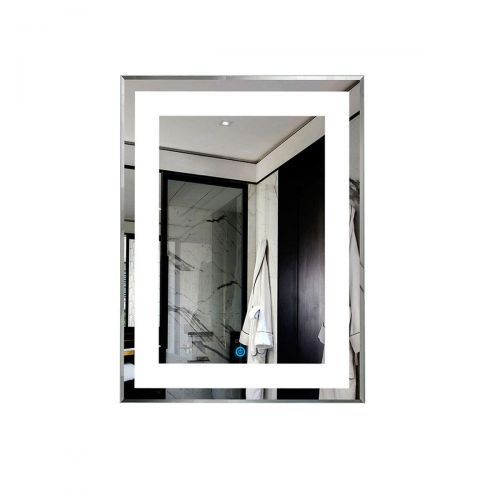  DP Home Vertical LED Bathroom Silvered Mirror with Touch Button/28 Inch x 36 Inch (E-CK168-I)