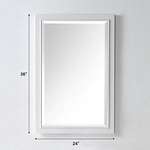  DP Home Textiles 24 x 36 In vertical or horizontal Bathroom Decor Mirror with White Frame (E-6000-WM)