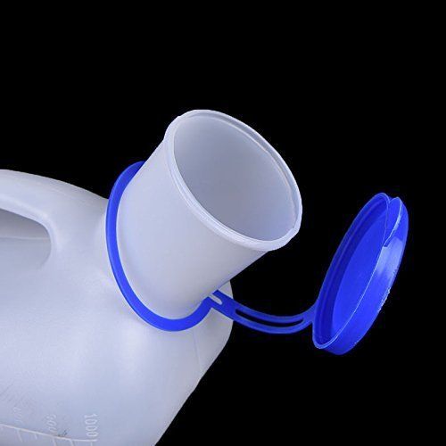  DPOWERFUL Unisex Potty Urinal for Car, Toliet Urinal for Men and Women, Bedpans Pee Bottle with a Lid and Funnel, Mobile Toilet Portable Urinal for Car, Old Man, Child and Diabetes for Campi