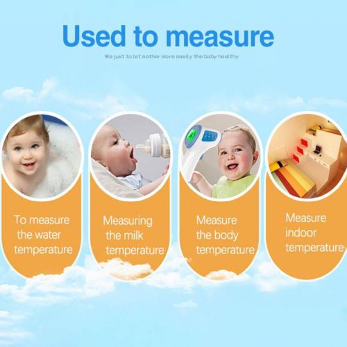  DPPAN Baby Infrared Thermometer, Multifunction Forehead Thermometer,Non Contact Digital Thermometer, for Babies, Kids, and Adults,Orange