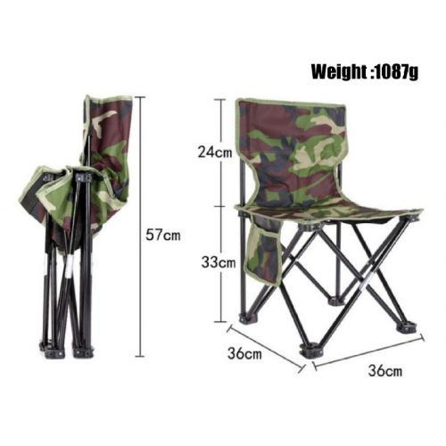  DPPAN Comfortable Camp Chair Portable Foldable with Pocket, Lightweight Compact Supports 300 lbs for Camping Hiking Outdoor Fishing,Camouflage