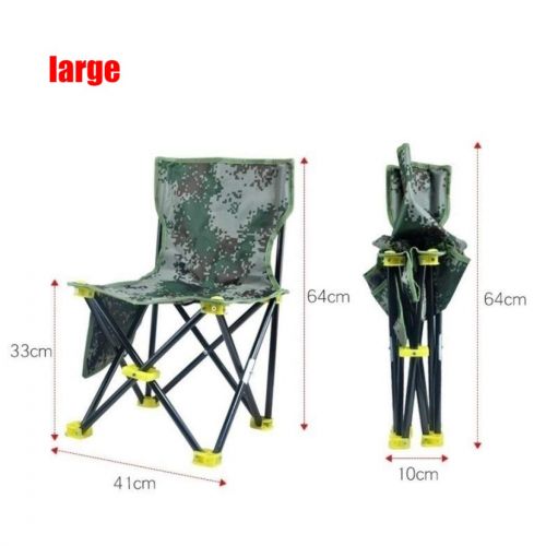  DPPAN Foldable Portable Camp Camping Chair, Supports 250 lbs Comfortable Lightweight Compact with Pocket,Camouflage_Large