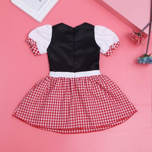  DPois dPois Toddler Kids Girls Red Little Riding Hood Cloak Cape Halloween Cosplay Party Fancy Dress Up