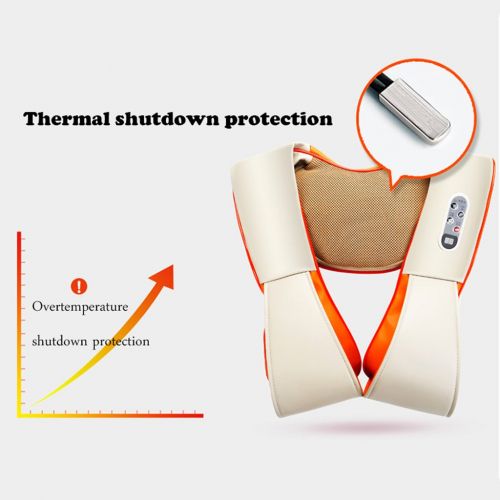  DR A Shop DR - Electric Massager - Neck and Shoulder Massage Shawl Beat Shoulder Massager Neck Knock Knock Back Massage Tools (Color : Orange)