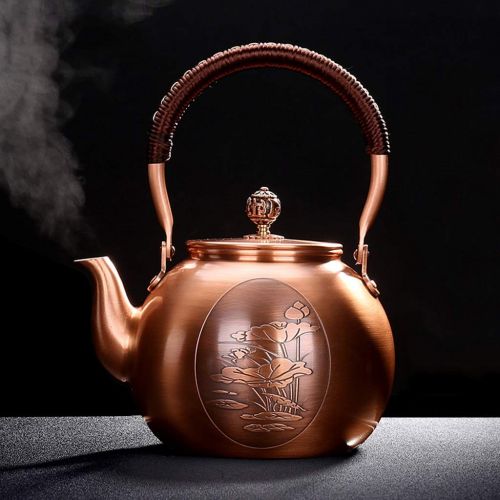  DR Kettles DR - Kettles Cast Copper Boiling Teapot Home 1300ML Large Capacity Electric Ceramic Stove Kettle Burning Teapot Anti-scalding Beam Cast Copper Pot